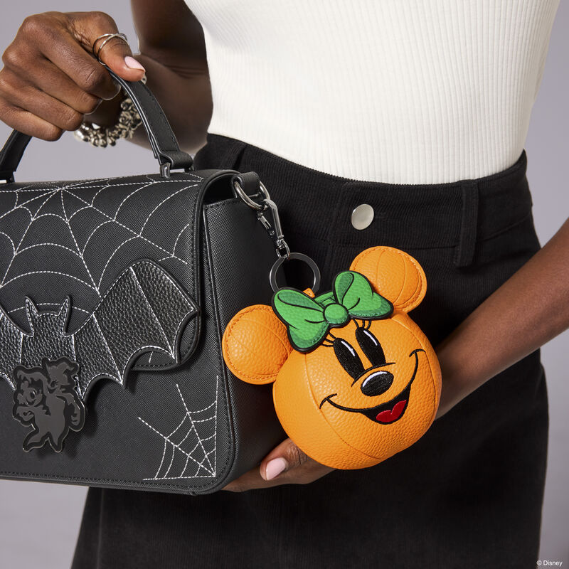 Loungefly Disney Minnie Mouse Pumpkin Figural Keychain Charm - View 2