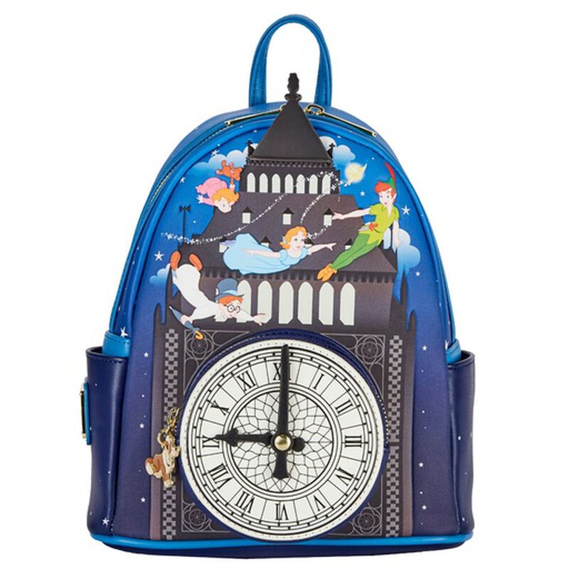 Loungefly Disney Peter Pan Clock Glow in the Dark Mini Backpack