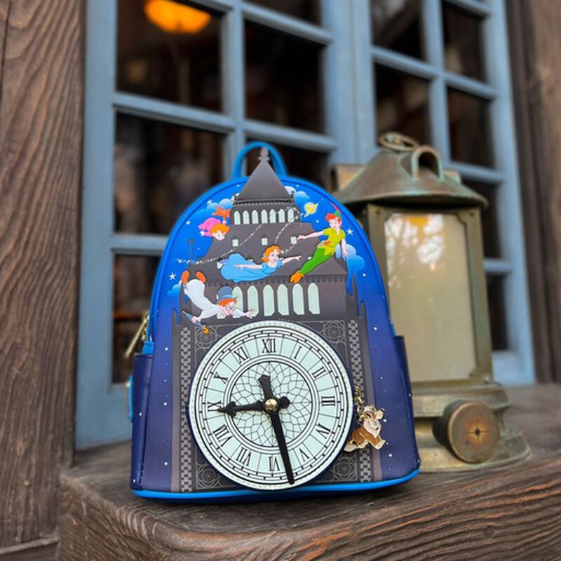 Loungefly Disney Peter Pan Clock Glow in the Dark Mini Backpack - View 2