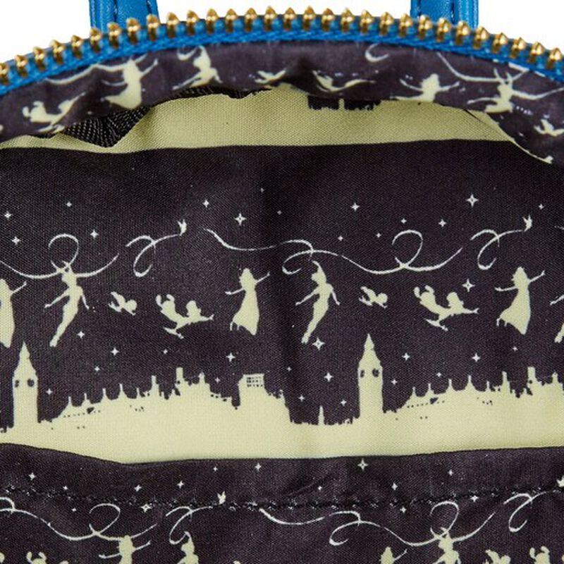 Loungefly Disney Peter Pan Clock Glow in the Dark Mini Backpack - View 6