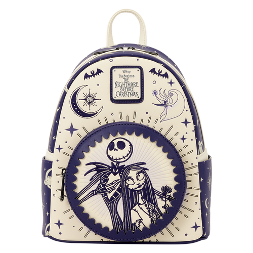 Loungefly Disney The Nightmare Before Christmas Jack Skellington and Sally Night Sky Mini Backpack