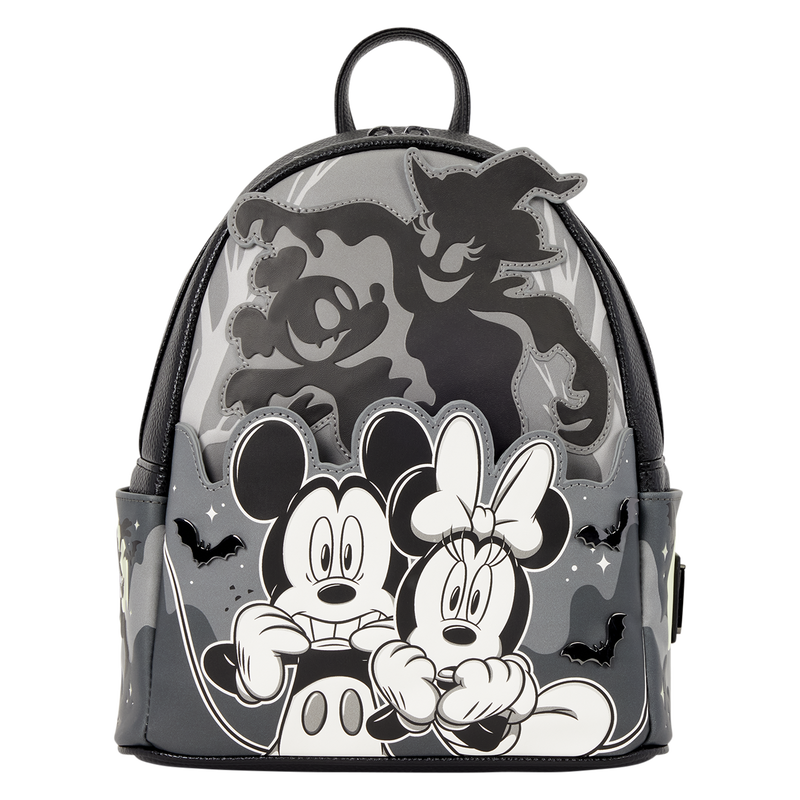 Loungefly Disney Mickey and Minnie Ghost Light-Up Glow Mini Backpack