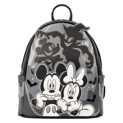 Loungefly Disney Mickey and Minnie Ghost Light-Up Glow Mini Backpack