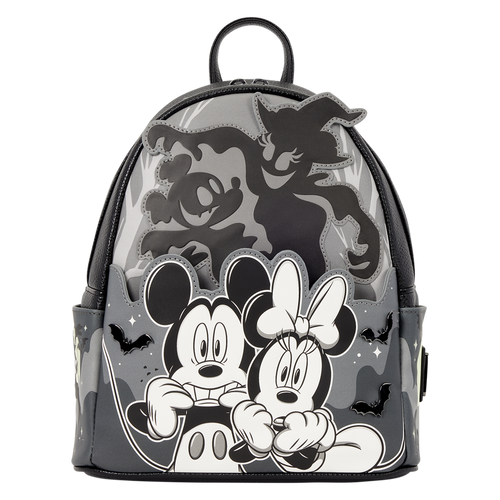 Loungefly Disney Mickey and Minnie Ghost Light-Up Glow Mini Backpack