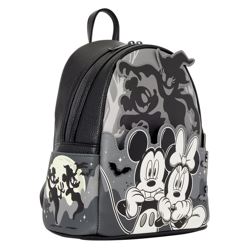 Loungefly Disney Mickey and Minnie Ghost Light-Up Glow Mini Backpack - View 5