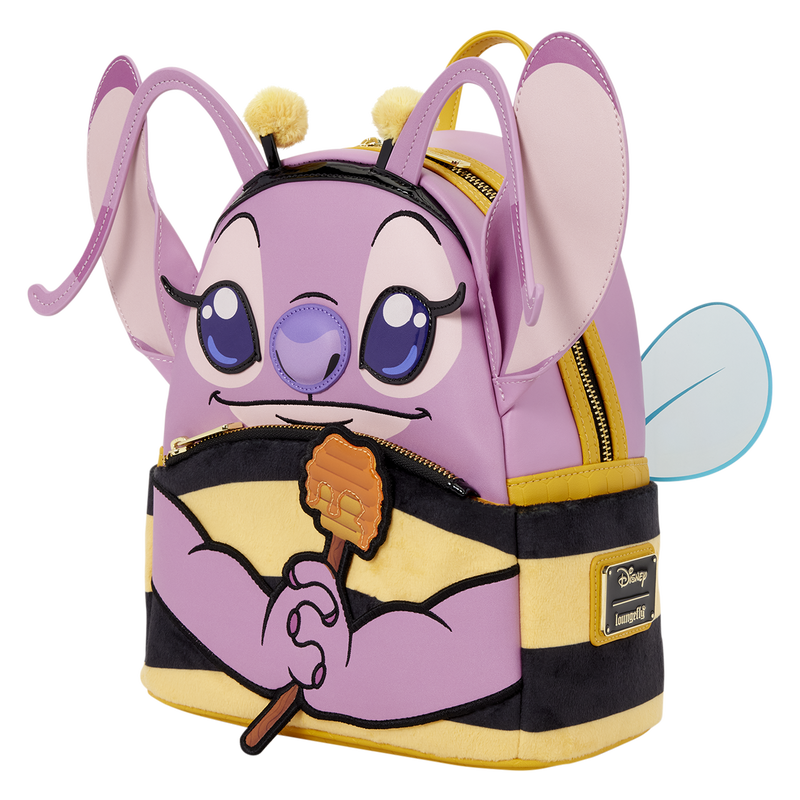 Loungefly Disney Lilo and Stitch Angel Bumblebee Costume Cosplay Mini Backpack - View 3