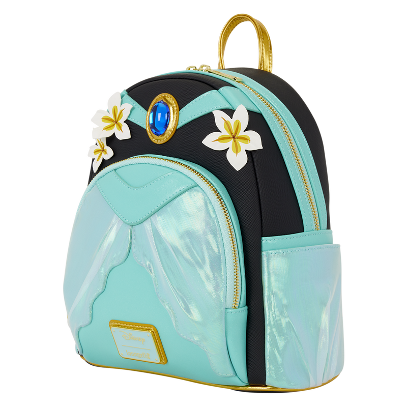 Loungefly Disney Princess Jasmine Glitter Cosplay Mini Backpack - View 3