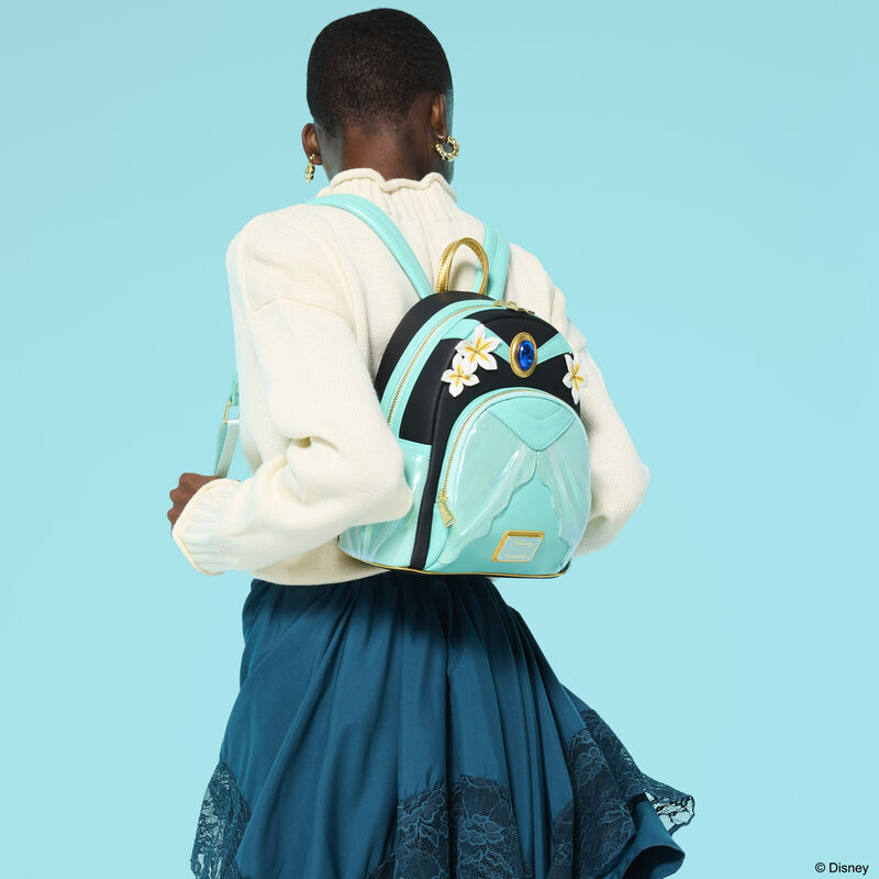 Loungefly Disney Princess Jasmine Glitter Cosplay Mini Backpack - View 2