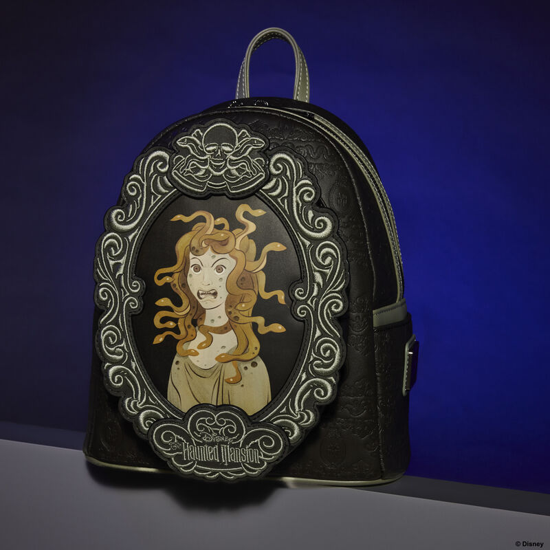 Loungefly Disney The Haunted Mansion Exclusive Medusa Portrait Light-Up Glow Mini Backpack - View 2