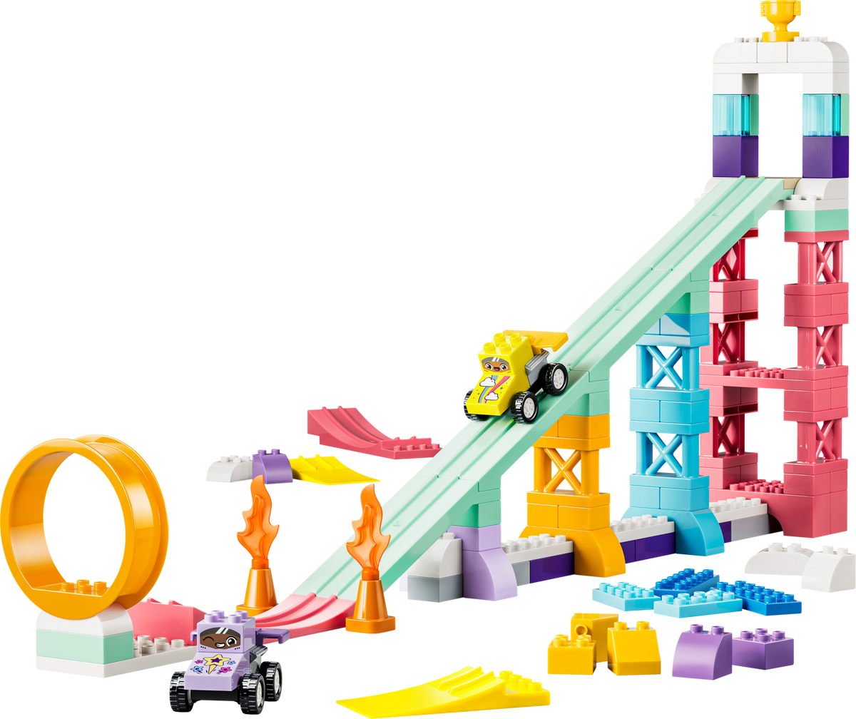 LEGO DUPLO 3 in 1 Creative Ramps with Vehicles Building Set (111 Pieces, Ages 3+) - View 2