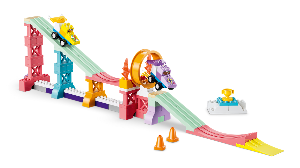 LEGO DUPLO 3 in 1 Creative Ramps with Vehicles Building Set (111 Pieces, Ages 3+) - View 9
