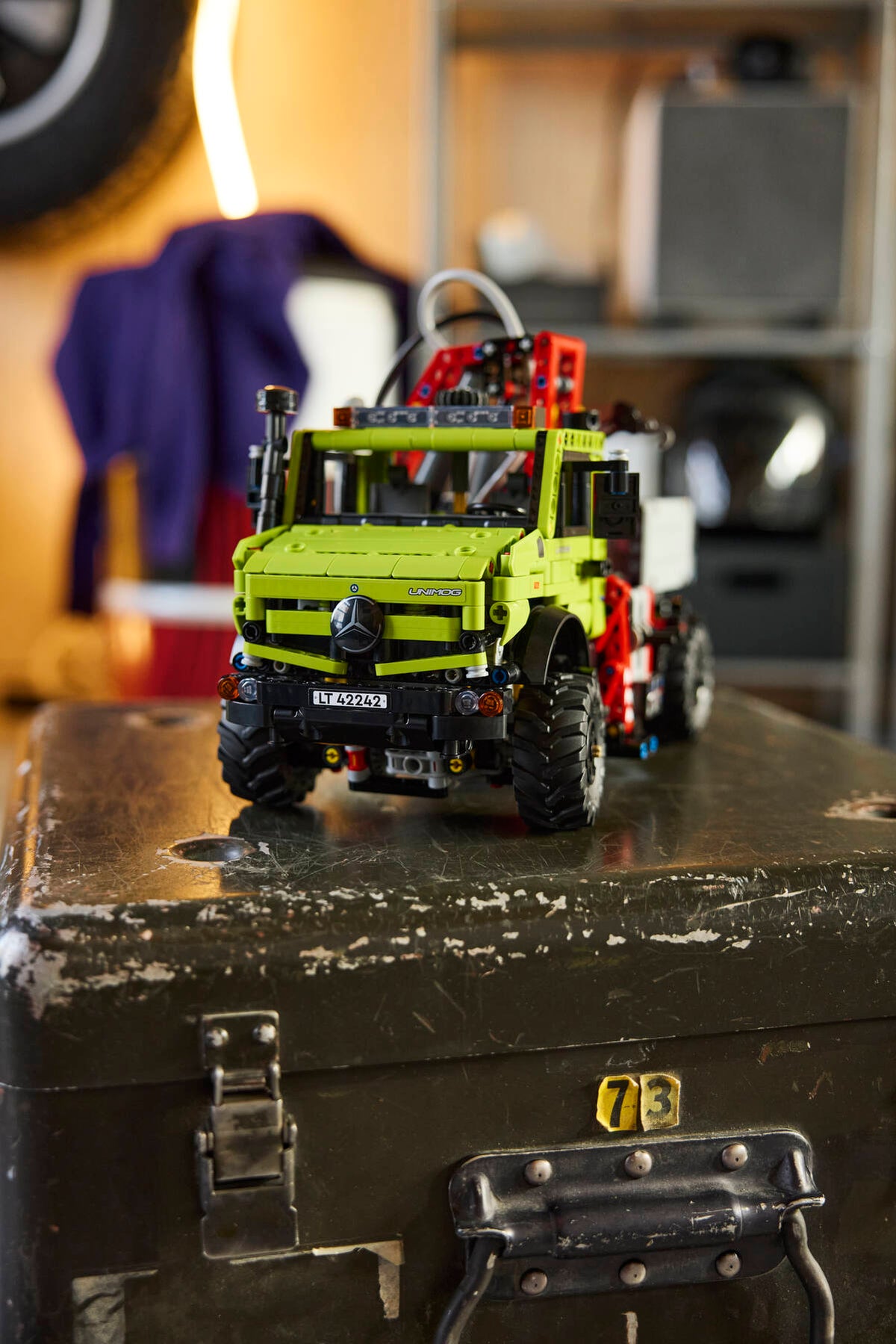 LEGO Technic Mercedes-Benz Unimog U 5023 with Crane 42242 Building Set (1,189 Pieces) - View 13