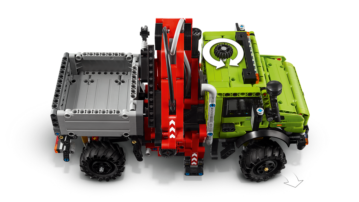 LEGO Technic Mercedes-Benz Unimog U 5023 with Crane 42242 Building Set (1,189 Pieces) - View 6