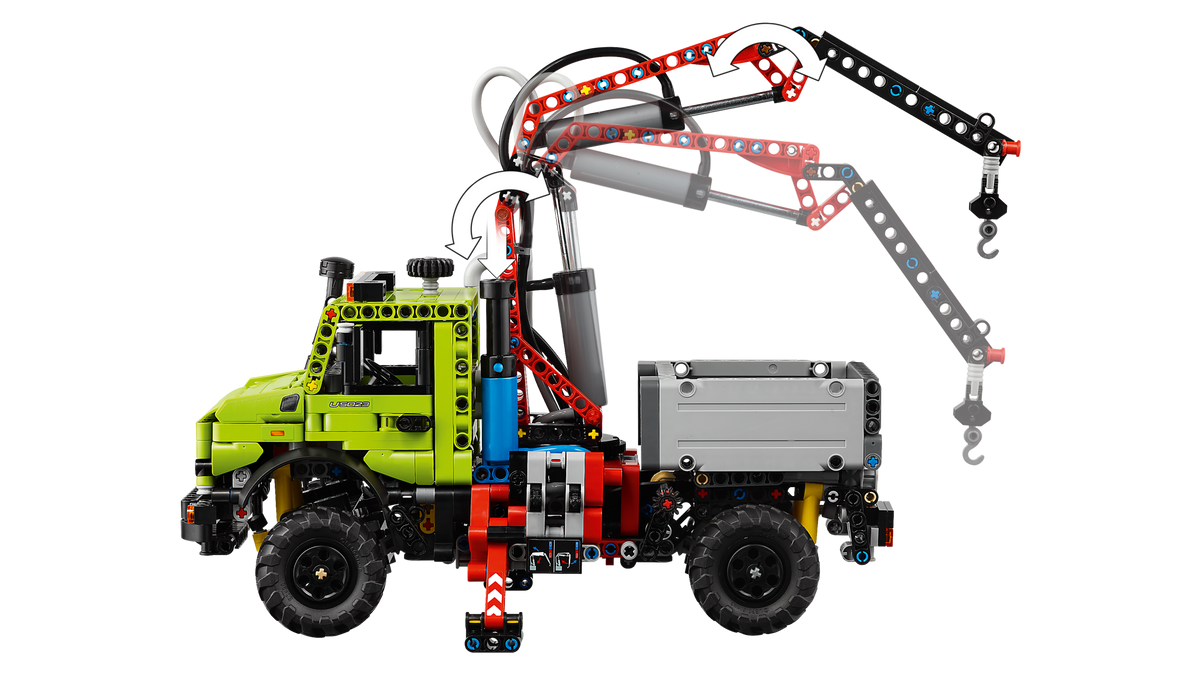 LEGO Technic Mercedes-Benz Unimog U 5023 with Crane 42242 Building Set (1,189 Pieces) - View 7