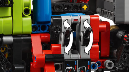 LEGO Technic Mercedes-Benz Unimog U 5023 with Crane 42242 Building Set (1,189 Pieces) - View 8