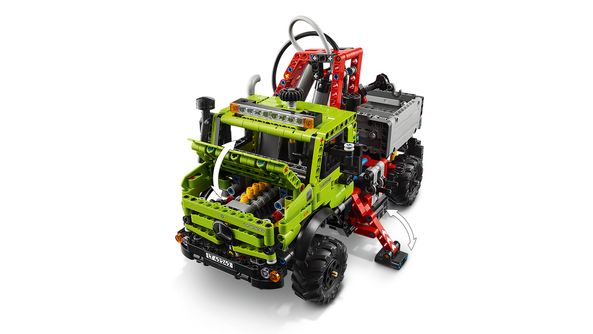 LEGO Technic Mercedes-Benz Unimog U 5023 with Crane 42242 Building Set (1,189 Pieces) - View 9
