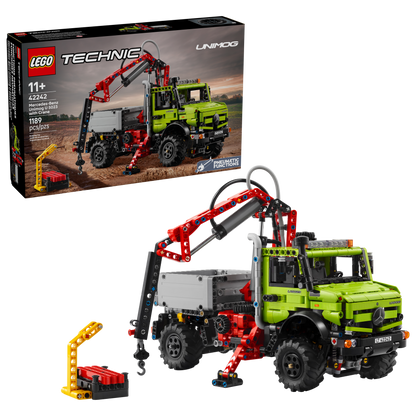 LEGO Technic Mercedes-Benz Unimog U 5023 with Crane 42242 Building Set (1,189 Pieces) - View 3
