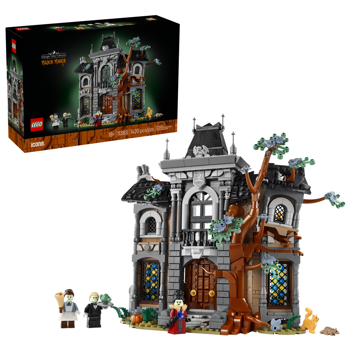 LEGO Icons Mayor Manor 11383 Building Set for Adults (1,420 Pieces) - View 3