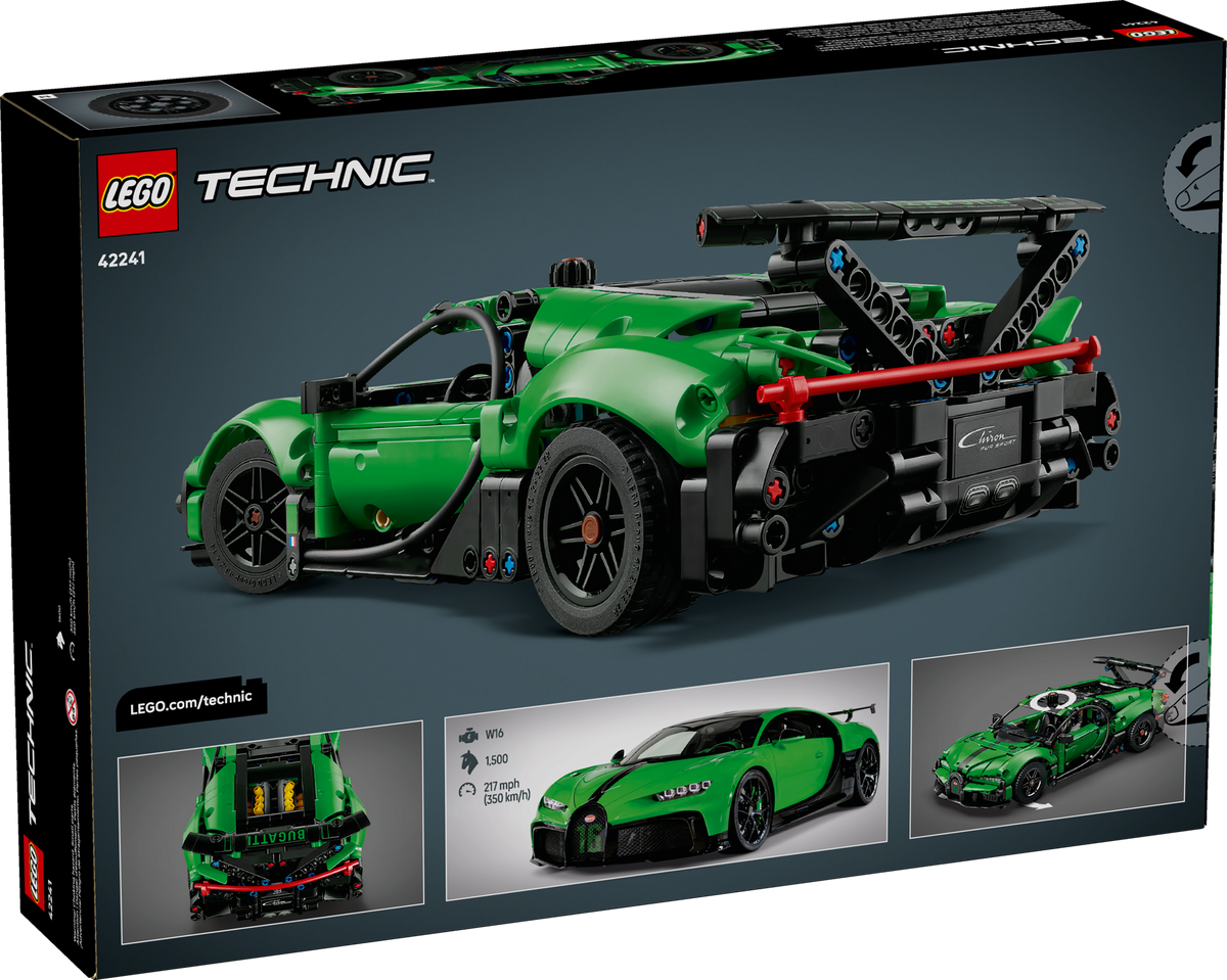 LEGO Technic Bugatti Chiron Pur Sport Hypercar Building Set (771 Pieces, Ages 9+) - View 20