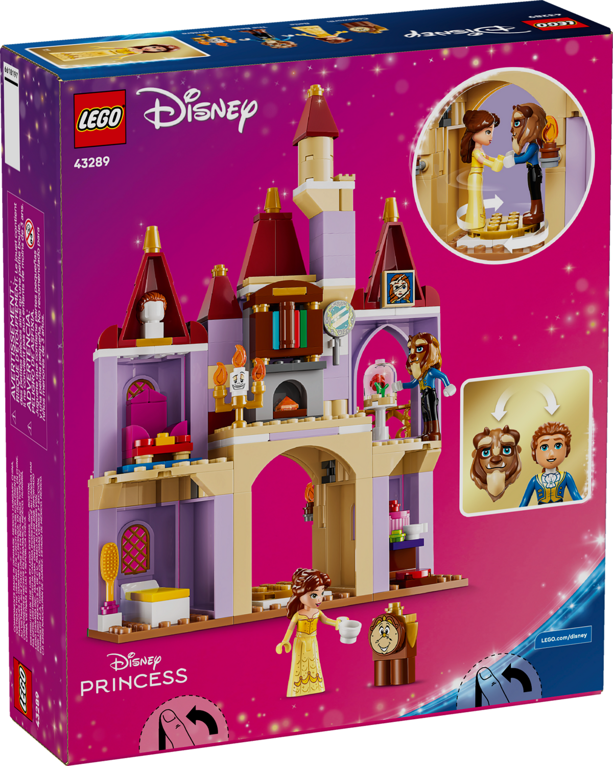 LEGO Disney Belle and the Beast's Enchanted Castle Building Set (254 Pieces) - View 14
