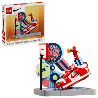 LEGO x Nike Dunk Trickshot 43021 Building Set with 1 Minifigure (454 Pieces) - View 3