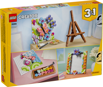 LEGO Creator 3-in-1 Floral Art Decor Painting 31390 Building Set (348 Pieces) - View 19