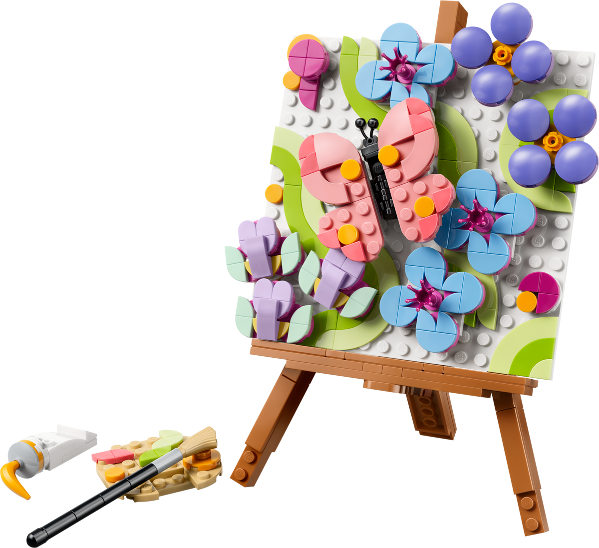 LEGO Creator 3-in-1 Floral Art Decor Painting 31390 Building Set (348 Pieces)