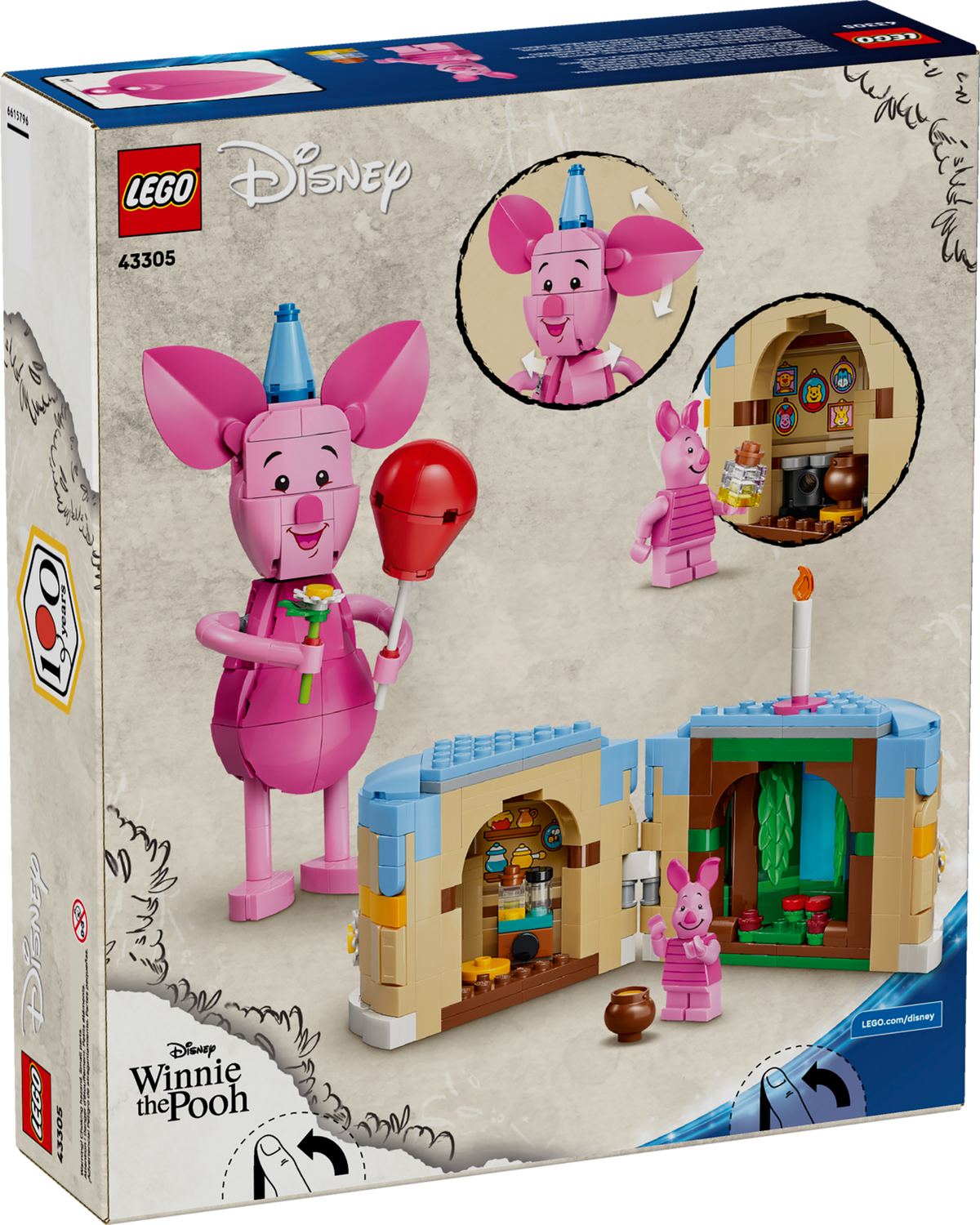 LEGO Disney Piglet's Birthday Fun 43305 Building Set (544 Pieces) - View 12
