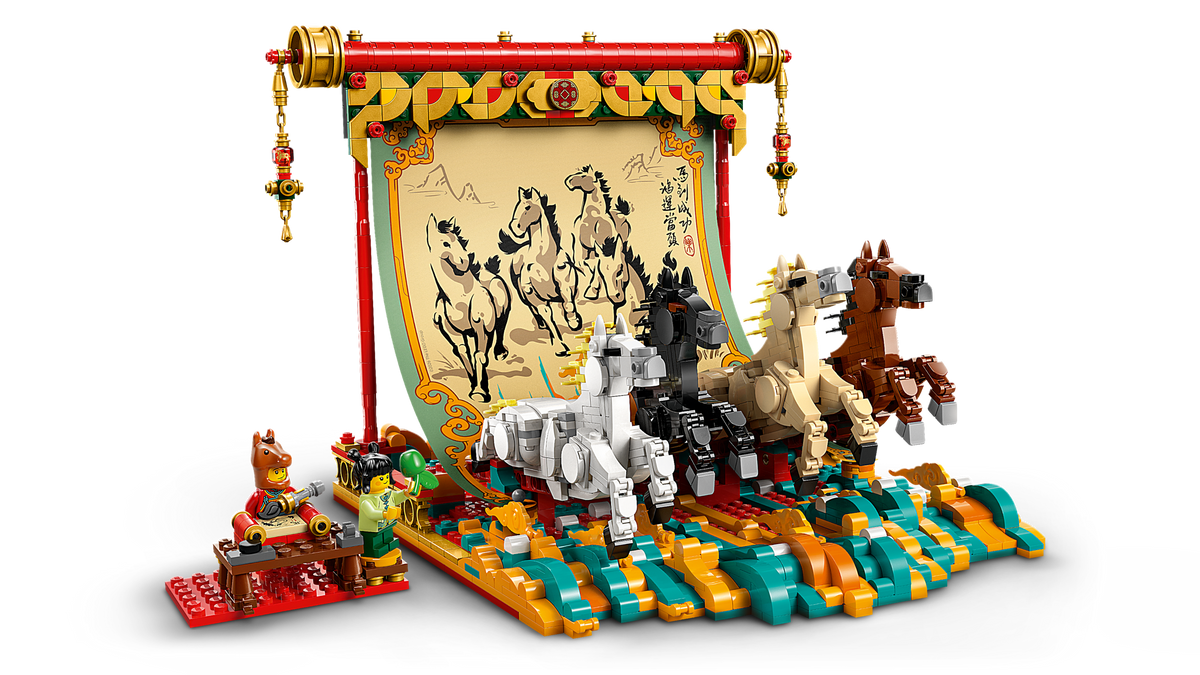 LEGO Galloping Horses Canvas 80119 Building Set (1,650 Pieces) - View 4