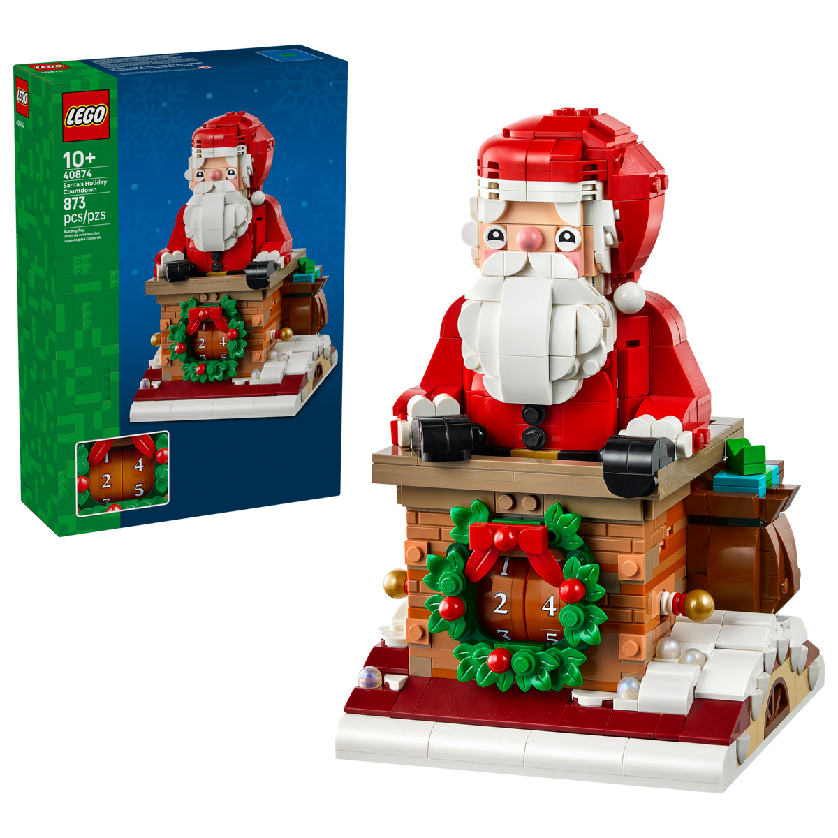 LEGO Santa's Holiday Countdown 40874 Building Set (873 Pieces) - View 3
