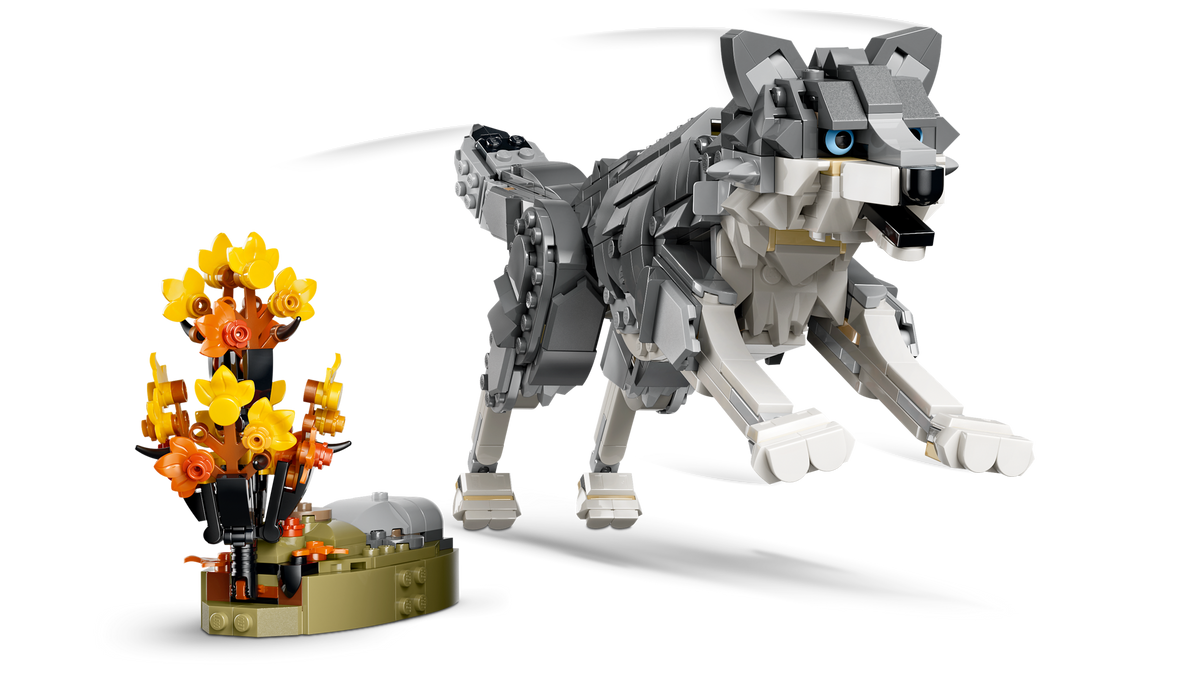 LEGO Creator 3-in-1 Forest Animals: Gray Wolf 31393 Building Set (657 Pieces) - View 6