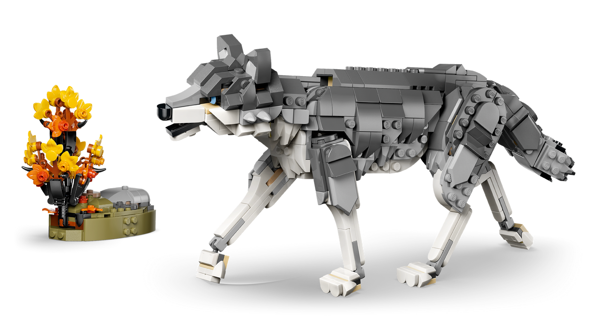 LEGO Creator 3-in-1 Forest Animals: Gray Wolf 31393 Building Set (657 Pieces) - View 10