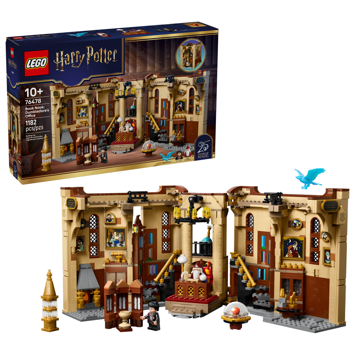 LEGO Harry Potter Book Nook Dumbledore's Office Building Set (1,182 Pieces, Ages 10+) - View 3