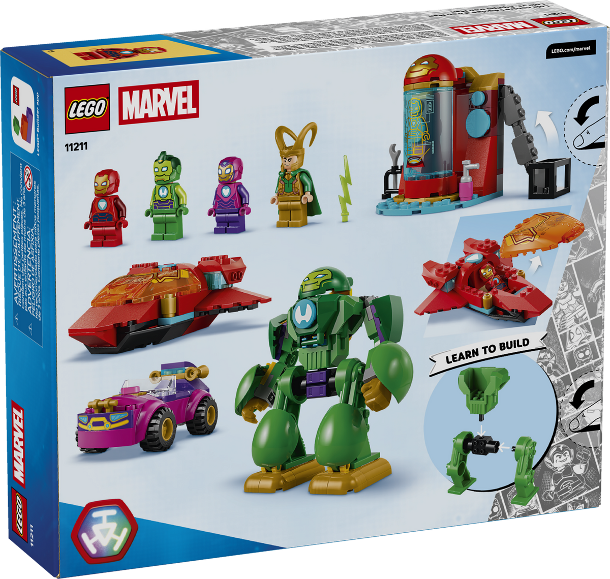 LEGO Marvel Loki vs. Team Iron Man 11211 Building Set (204 Pieces) - View 11