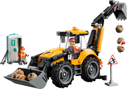 LEGO City Yellow Backhoe Loader 60480 Building Set (301 Pieces) - View 2