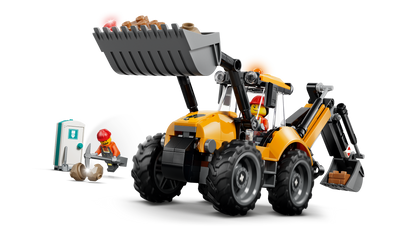 LEGO City Yellow Backhoe Loader 60480 Building Set (301 Pieces) - View 6