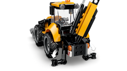 LEGO City Yellow Backhoe Loader 60480 Building Set (301 Pieces) - View 8