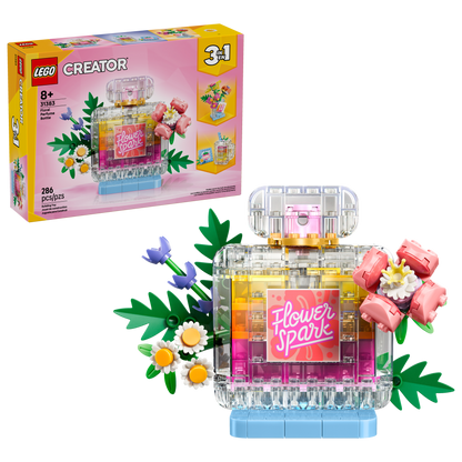 LEGO Creator 3-in-1 Floral Decor Perfume Bottle 31383 Building Set (286 Pieces) - View 3