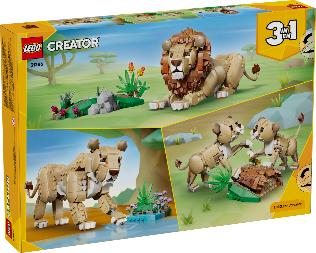 LEGO Creator 3-in-1 Wild Animals: Majestic Lion 31386 Building Set (839 Pieces) - View 19