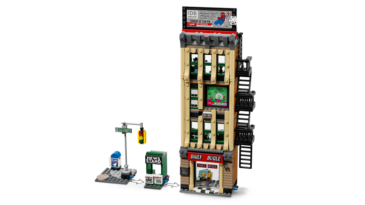 LEGO Marvel Spider-Man vs. Mysterio: The Daily Bugle 76342 Building Set (781 Pieces) - View 4