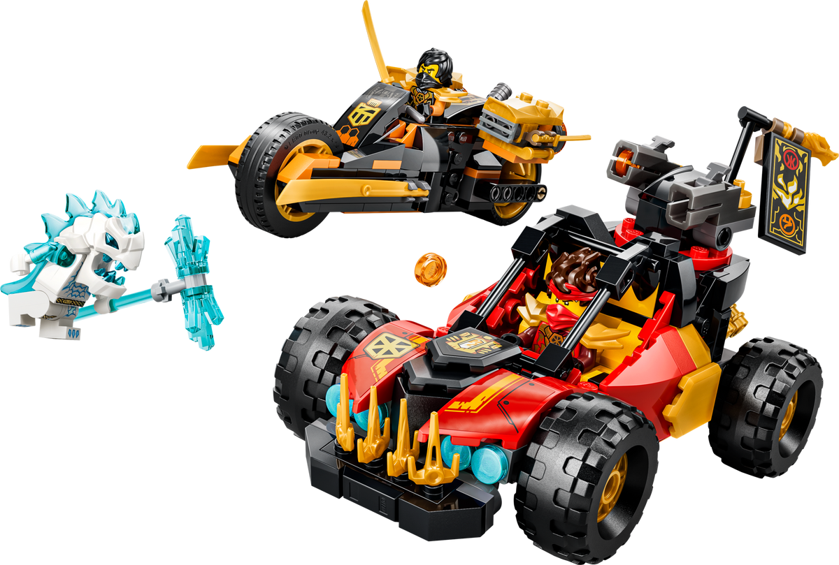LEGO NINJAGO Kai and Cole's Combiner Vehicles 71864 Building Set (394 Pieces)