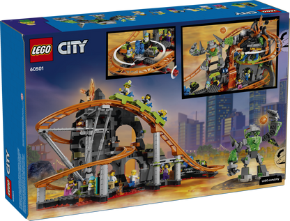 LEGO City Lava Land Roller Coaster Park 60501 Building Set (1,165 Pieces) - View 13