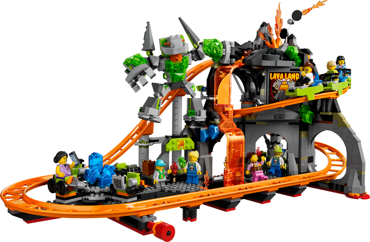 LEGO City Lava Land Roller Coaster Park 60501 Building Set (1,165 Pieces) - View 2