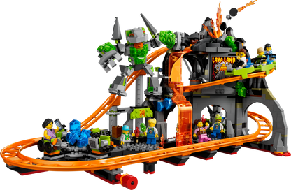 LEGO City Lava Land Roller Coaster Park 60501 Building Set (1,165 Pieces)
