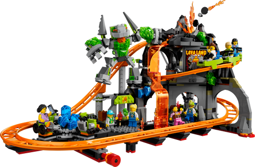 LEGO City Lava Land Roller Coaster Park 60501 Building Set (1,165 Pieces)