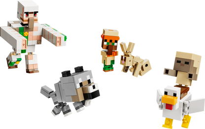 LEGO Minecraft Chicken Jockey Desert Attack Building Set (428 Pieces, Ages 9+) - View 2