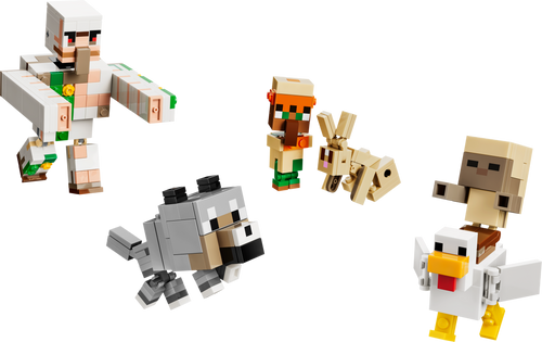 LEGO Minecraft Chicken Jockey Desert Attack Building Set (428 Pieces, Ages 9+)