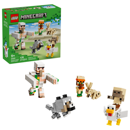 LEGO Minecraft Chicken Jockey Desert Attack Building Set (428 Pieces, Ages 9+) - View 3