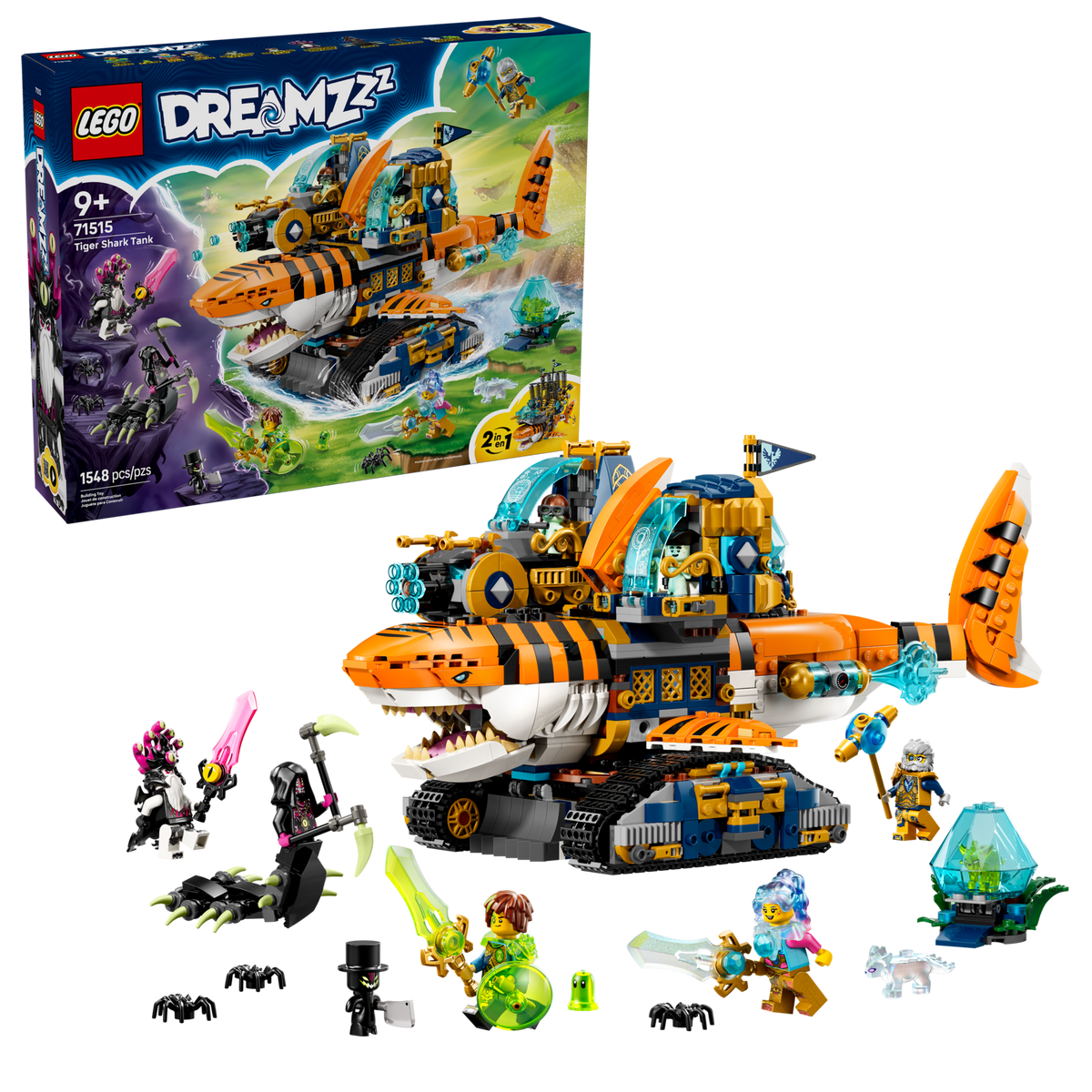 LEGO DREAMZzz Tiger Shark Tank 71515 Building Set (1,548 Pieces) - View 3