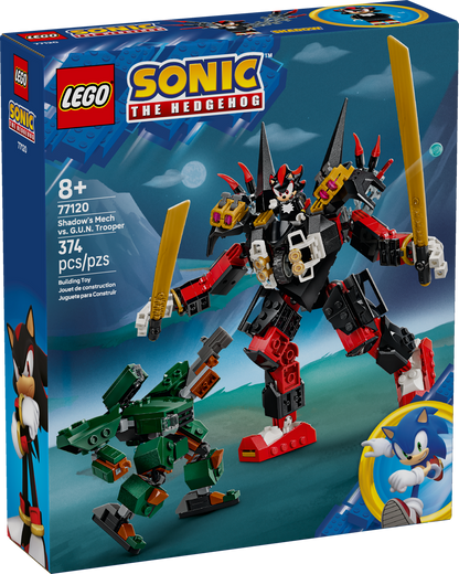 LEGO Sonic the Hedgehog Shadow's Mech vs. G.U.N. Trooper 77120 Building Set (374 Pieces) - View 3